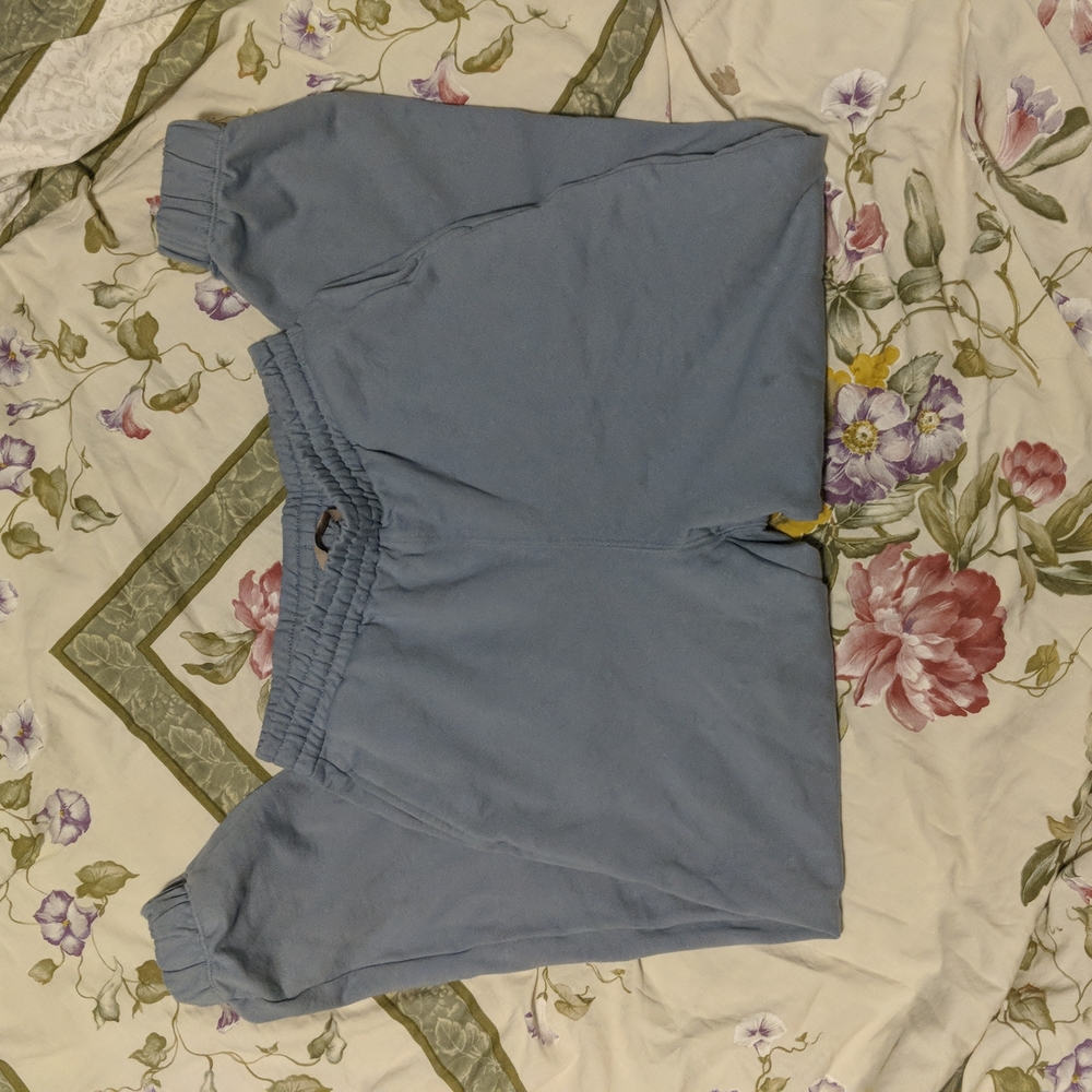 H&M blue tapered sweatpants